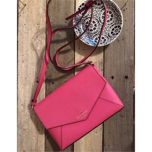 Kate Spade Hot Pink Envelope Crossbody Handbag